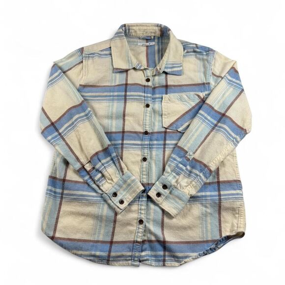 O'Neill Tops - O’Neill Blue Plaid Button Up Shirt Women’s Size S Flannel Surf Skater